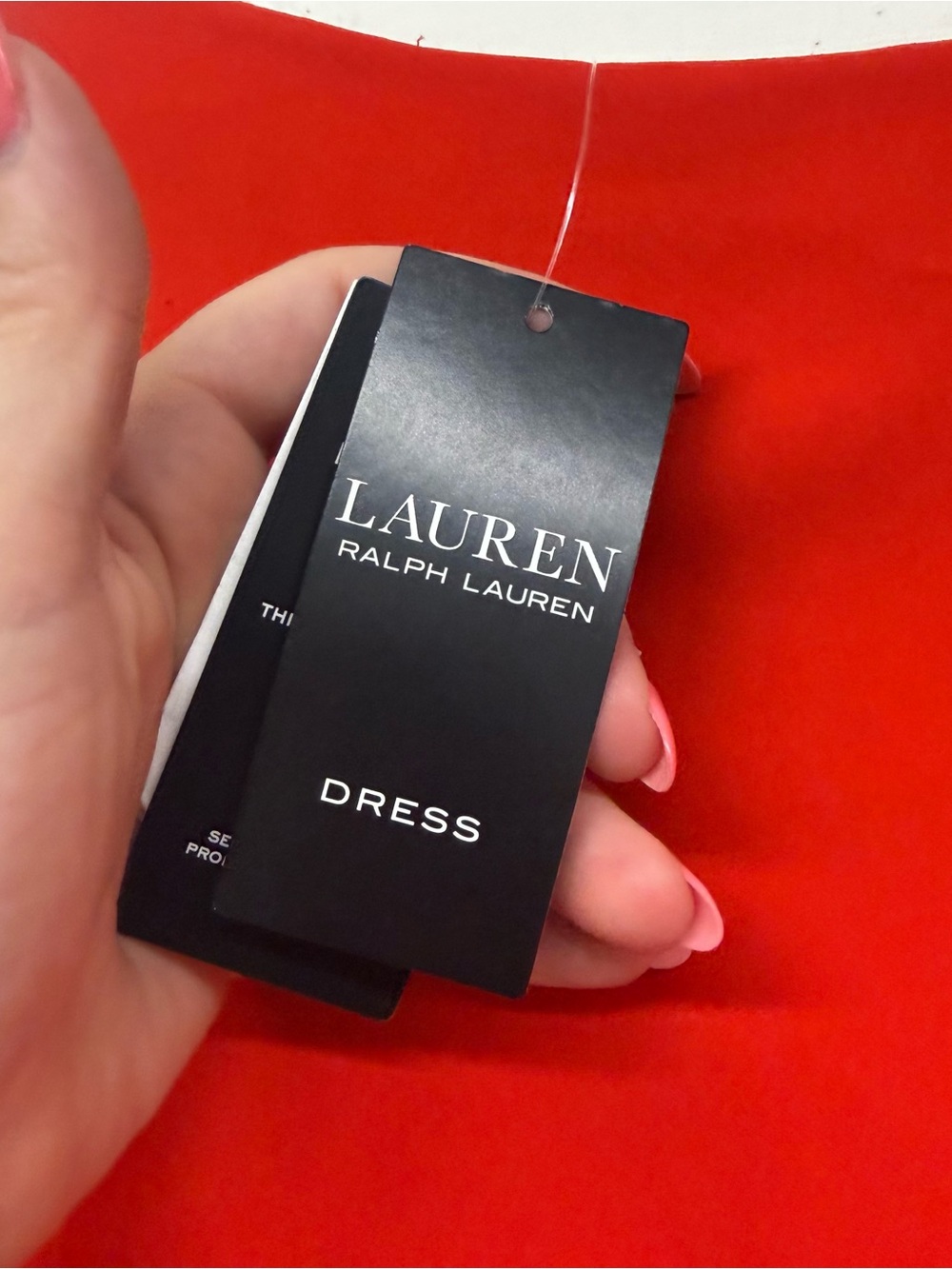 NWT Lauren Ralph Lauren Red Cape Georgette Cocktail Mini Dress Sleeveless - Picture 8 of 10